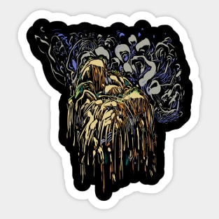 Abstract greek landscape Sticker